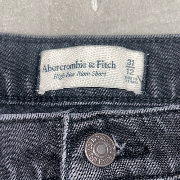 Abercrombie / size 12 / Button Fly / black denim - Picture 2 of 3